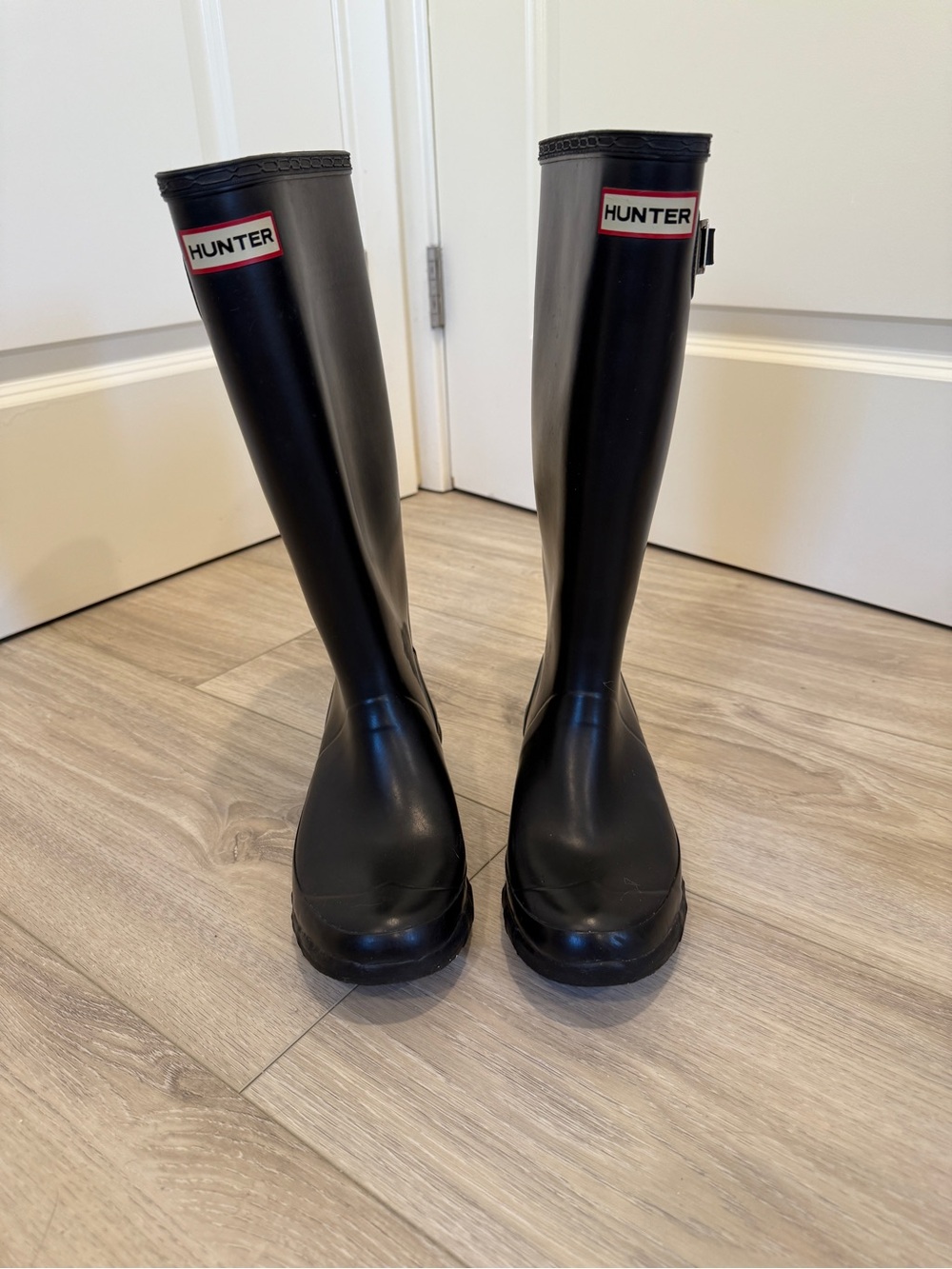 Hunter HUNTRESS Black Rain Boot - Wide Calf - PLEASE READ sizing notes!